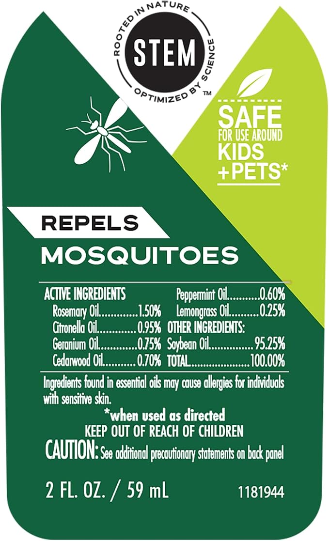 Stem Repels Mosquitoes: Mosquito Repellent Spray With Botanical Extracts; 2 fl oz (Pack Of 1)