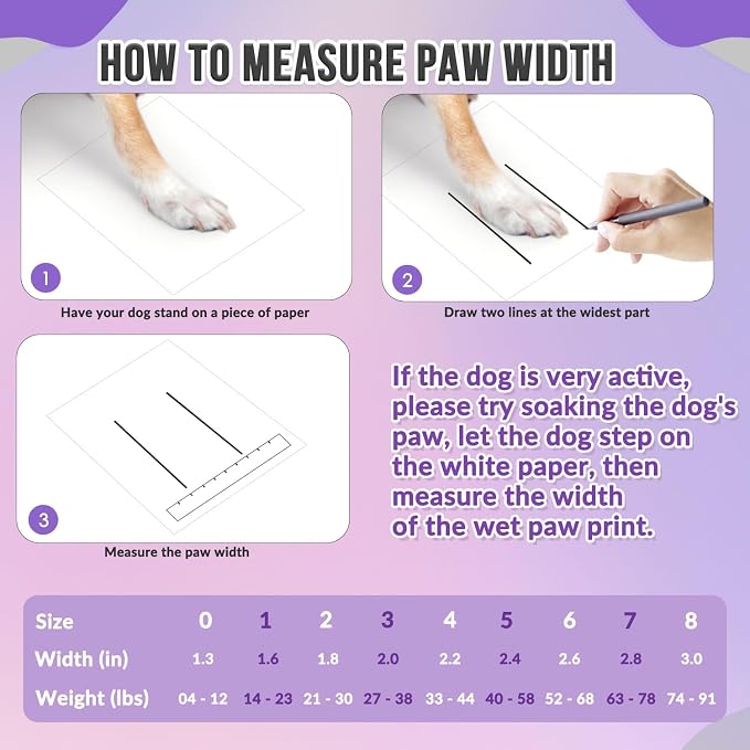 SlowTon Dog Shoes for Large Small Medium Dogs - Breathable Dog Boots for Summer Hot Pavement, Paw Protector for Outdoor Walking Winter Snow, Anti-Slip Rubber Dog Booties for Hardwood Floor (Purple, 7)