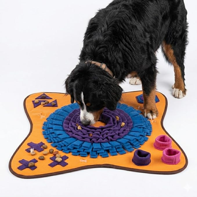 PET ARENA Adjustable Dog Snuffle Mat, Interactive Feeding Enrichment Toy | Encourages natural foraging, slows eating, reduces boredom, and provides mental stimulation for pets of all ages.