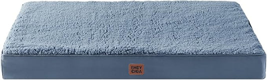 EHEYCIGA Orthopedic Dog Bed Extra Large with Removable Washable Cover, 50IN | Egg Crate Foam Support, Durable Oxford fabric, Non-Slip Bottom, Machine Washable, Soft Waterproof Plush Pet Bed Mat For Crate
