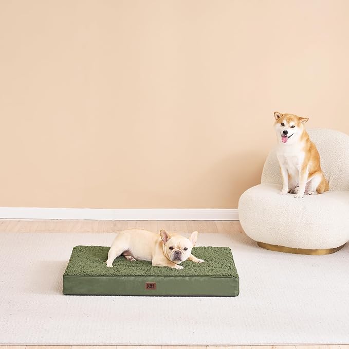 EHEYCIGA Orthopedic Dog Bed Extra Large with Removable Washable Cover, 50IN | Egg Crate Foam Support, Durable Oxford fabric, Non-Slip Bottom, Machine Washable, Soft Waterproof Plush Pet Bed Mat For Crate