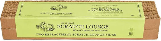 The Original Scratch Lounge - Reversible Side Replacement Scratch Pad Refills (2 Pack) - Worlds Best Cat Scratcher - Long Lasting and 100% Recyclable