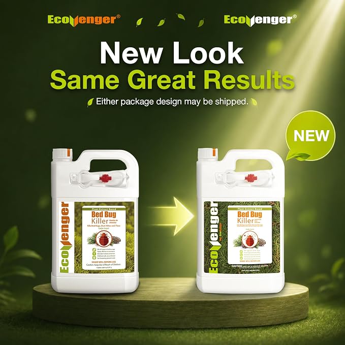 EcoVenger (Formerly EcoRaider) Bed Bug Killer with Remote Sprayer 1Gal - Kills 100% All Stages on Contact- Kills Resistant Bugs- Kills Eggs- 14 Day Residual Protection- Non-toxic- Child & Pet Friendly