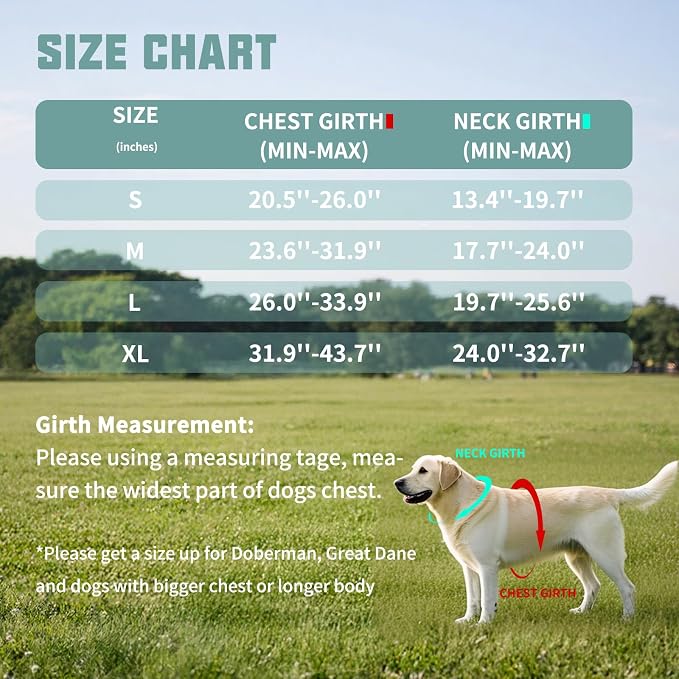 AUROTH Dog Harness and Leash Set for Medium Sized Dog, No Pull Dog Vest | with 5.25FT Dog Leash, Breathable Soft Padded, No choke, Reflective Tactical, Easy to Put on & Take Off - Macaron Blue Medium