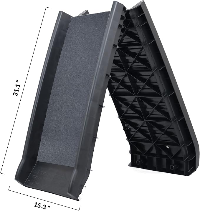 Elevon Folding Pet Ramp, 62 Inch, Portable Lightweight Dog Cat Ramp, Great Traction, Suitable for All Cars, 150-Pound Capacity