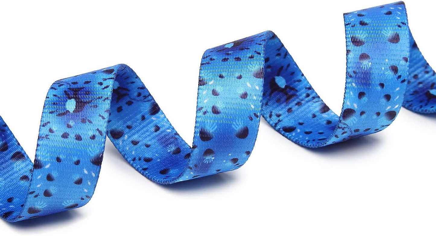 Mercano Adjustable Dog Collar - Special Design Patterns, Soft Nylon Comfortable Durable Pet Collar for Small Medium Large Dogs (L, Blue Ocean)