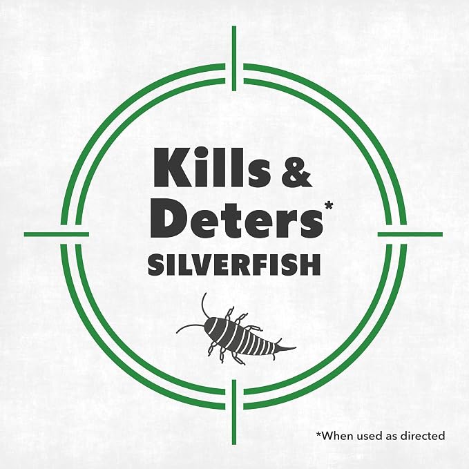 Silverfish Killer Spray (16oz) | Kills on Contact, Plant-Based Active Ingredients, Fast-Acting Formula, For Closets & Storage Areas, Pet & Family Friendly