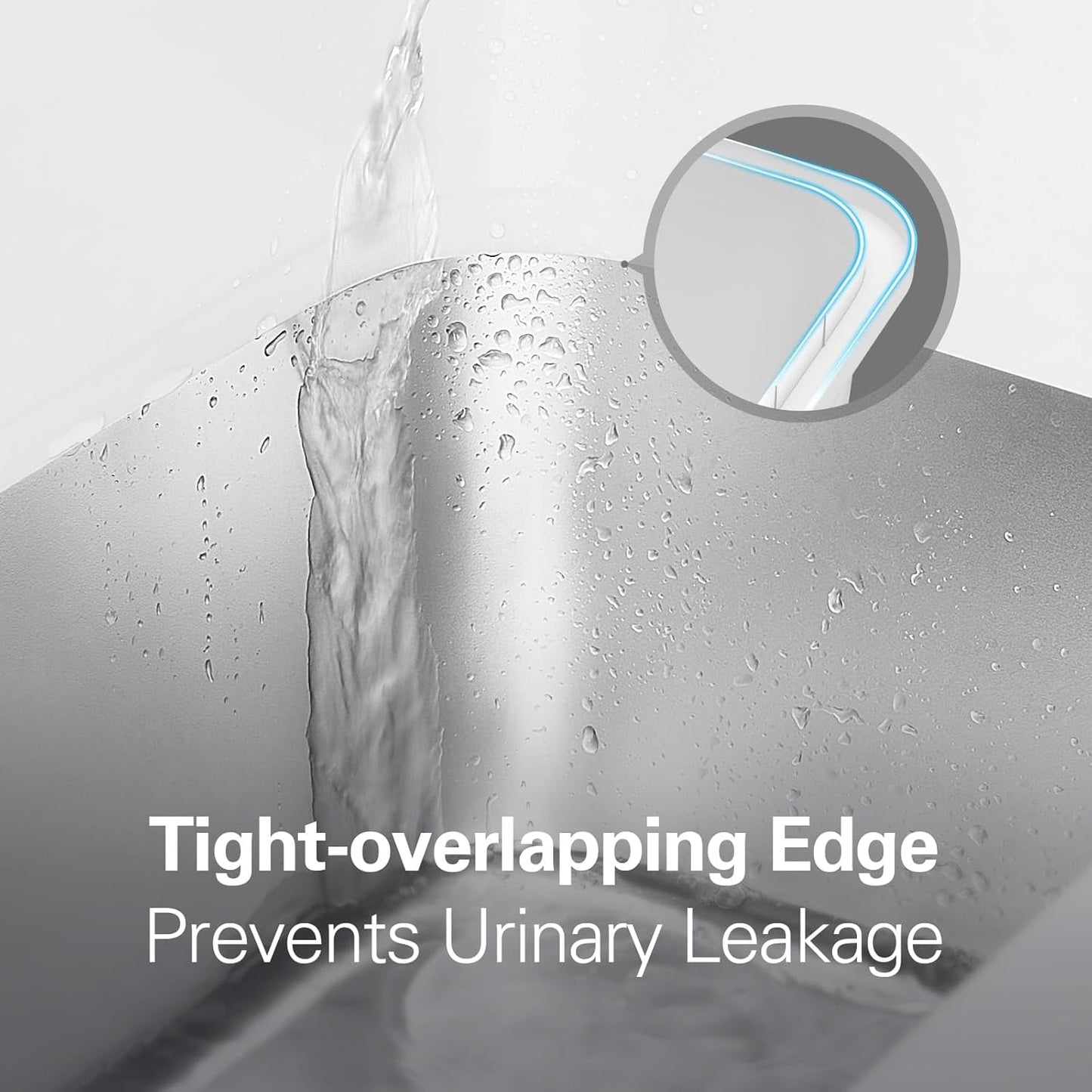 Zarler Stainless Steel Litter Box with Lid, Extra Large Metal Litter Box for Big Cats, White (Non-Sticky, Easy to Clean, Anti-Urine Leakage)