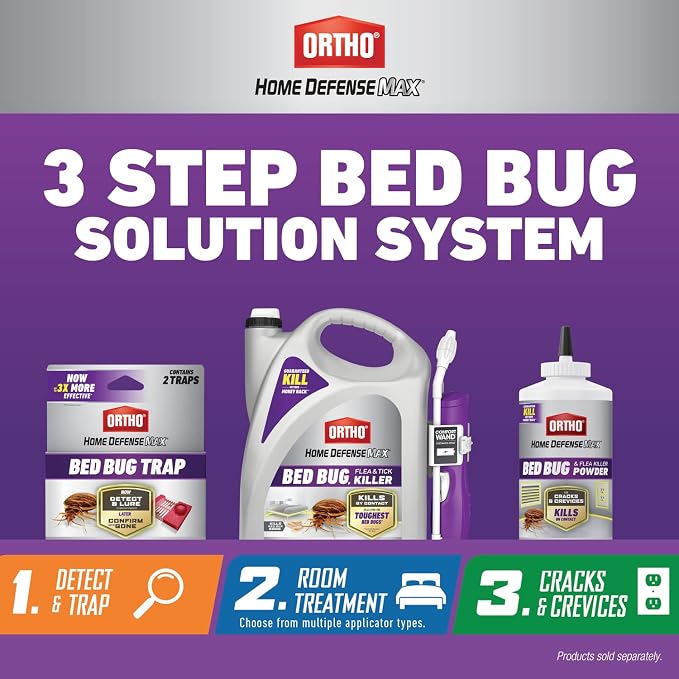 Ortho Home Defense Max Bed Bug, Flea & Tick Killer with Comfort Wand, 1 gal. (2-Pack)