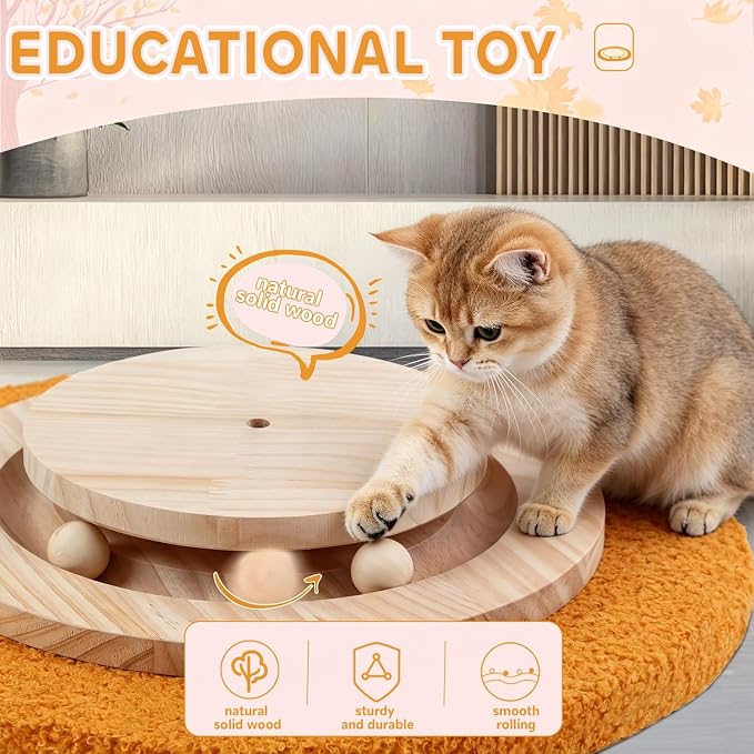 Cat Scratching Post,45'' Tall Artificial Flower Design Scratcher Tree Toys with 3.5Inch Diameter Sisal Rope for Large Kittens