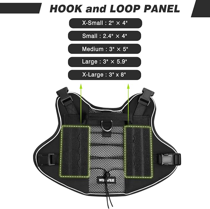Service Dog in Training Mesh Harness with 10 Removale Pet Patches | Breathable material, adjustable straps, reflective trim, lightweight but durable, great for training, walks, and outings