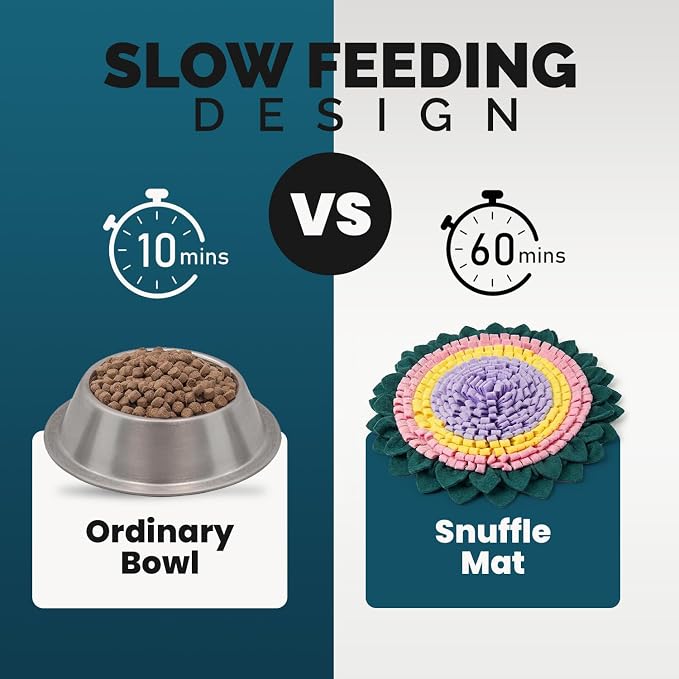PET ARENA Interactive Dog Snuffle Feeding Mat Adjustable Nose Work Toy | Encourages natural foraging, reduces boredom, slows eating, supports mental stimulation, and features an adjustable design.