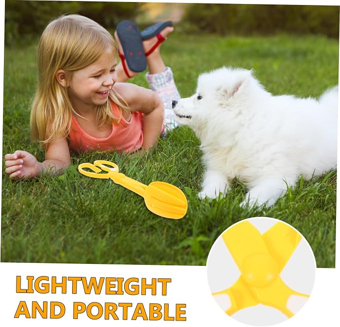 COLLBATH Heavy Duty Dog Poop Scooper with Long Handle Easy pet Waste Picker for Dogs and Cats Sturdy Construction for Reliable Waste Management for Daily Use Yards