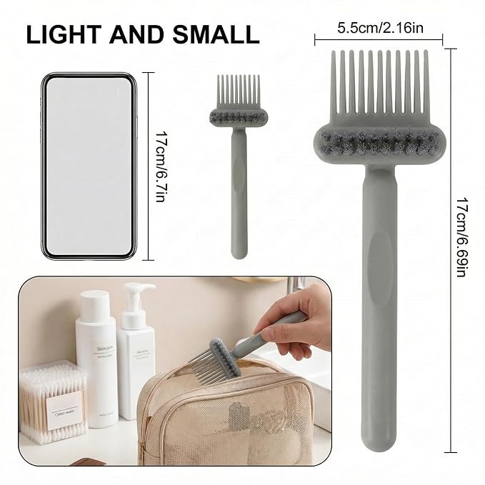 2-in-1 Hair Brush Cleaner and Remover Tool Comb Brush Cleaning Tool Comb | Portable Hairbrush Cleaning Tools Brush, for Removing Hair Dust Rak, For Women Home Travel Salon Use