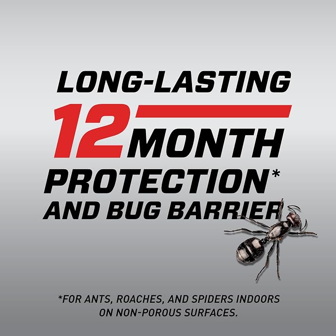 Ortho Home Defense Max Ant, Roach and Spider1 - Indoor Insect Spray, Kills Ants, Beetles, Cockroaches and Spiders (as Listed), No Fumes Bug Spray, 14 oz. (2-pack)