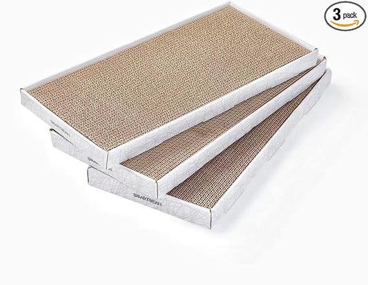Cardboard Scratcher Pad Scratching Post:Smartbean 3PCS Cat Cardboard,Cat Scratch Pad,Cat Post,Double-Sided Design for Double Life…
