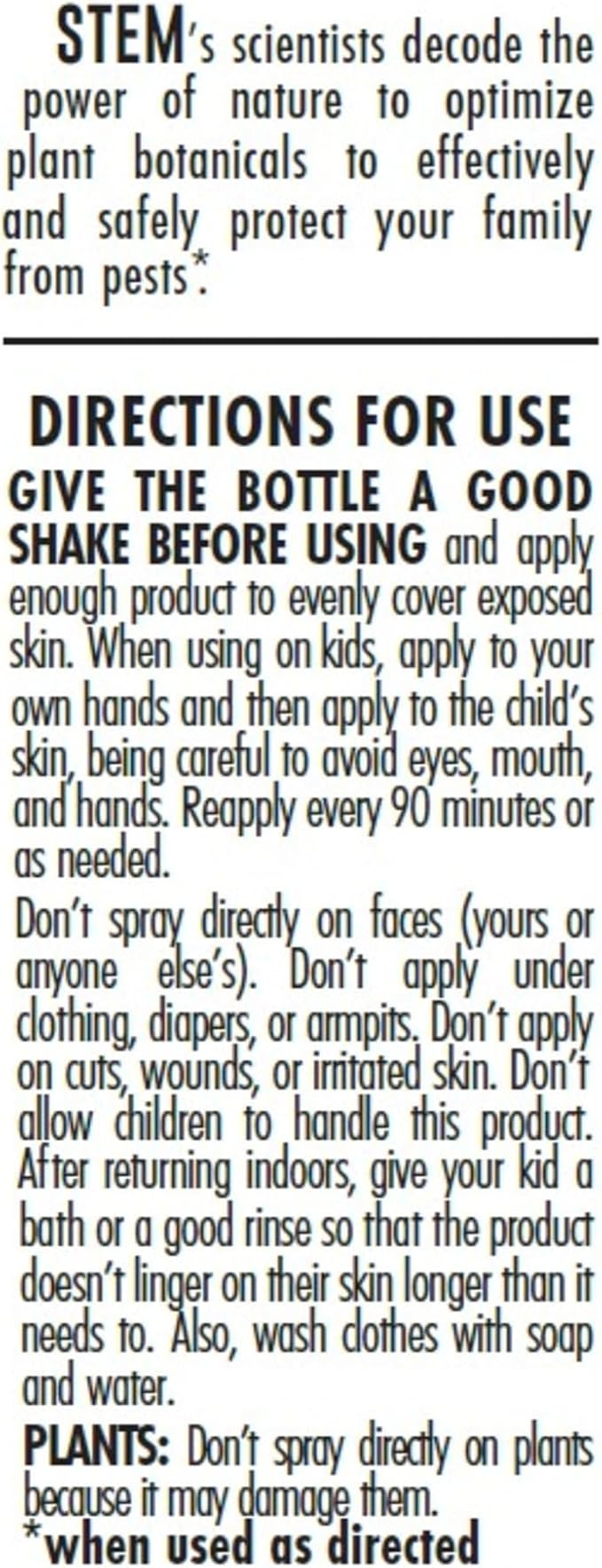 STEM Repels Mosquitoes: Mosquito Repellent Spray With Botanical Extracts; 4 fl oz (Pack Of 1)