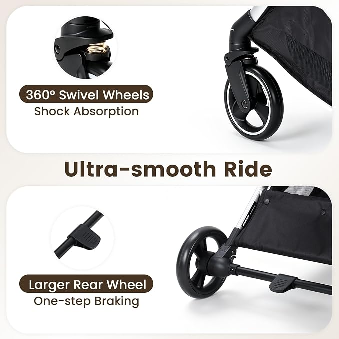 T3 Pro Small Dog Stroller (Green) | Detachable Carrier, 3-in-1 Stroller, Lightweight, Breathable Mesh Fabric, One-Button Braking, Easy to fold, Adjustment Canopy