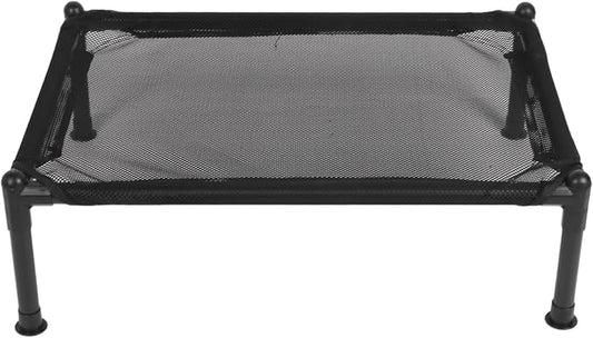 Elevated Dog Bed, Raised Dog Bed with Steel Frame and Breathable Mesh, All - Season Outdoor Dog Bed for Camping Park Backyard, Includes 4 Non - Slip Mats and Tube Covers (Large Size)