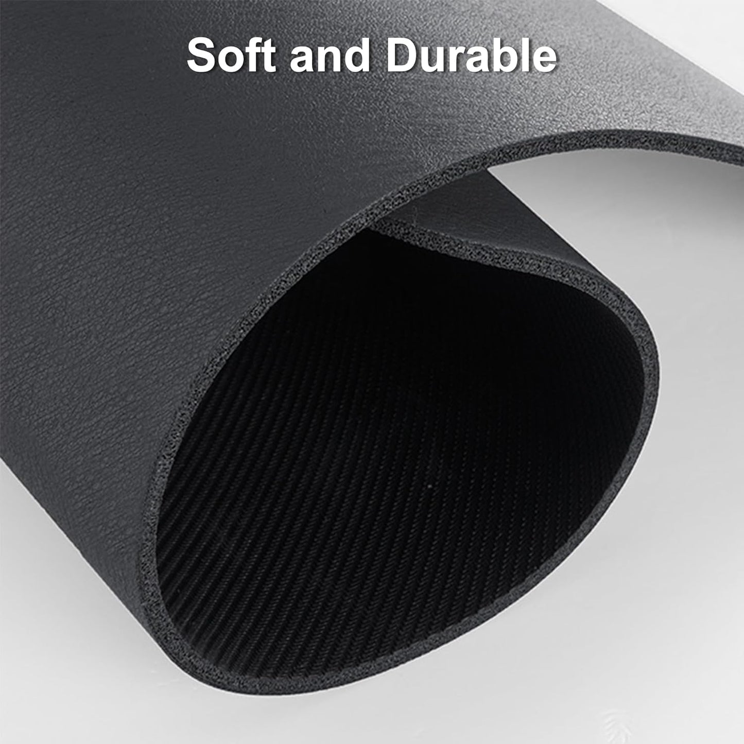 YCT Cat Food and Water Mat for Pets - Non-Slip Super Absorbent Dog Bowl Mat With Multiple Cat Heads Logo - 24 x 16.9 Inches, Black