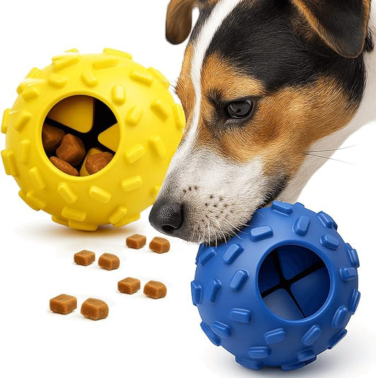Interactive Dog Chew Toy for Small – Durable Treat Dispensing Puzzle Toy, Tough Enrichment Toy for Aggressive Chewers, Teeth Cleaning & Mental Stimulation Training Toy, Perfect for Boredom Relief