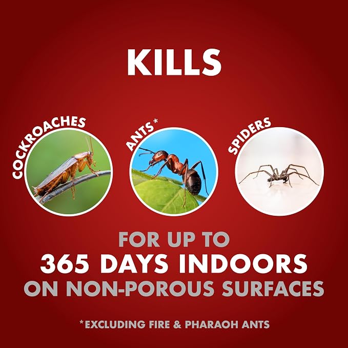 Spectracide One-Shot Home Insect Control AccuShot Refill, 1 Gallon, Fast-Drying Insecticide Formula for Residential Use to Kill 500+ Listed Insects by Contact