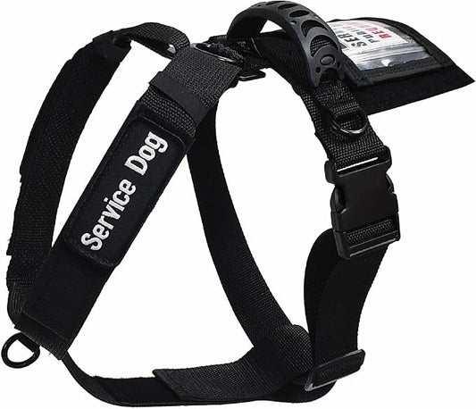 ActiveDogs No Pull Tactical Service Dog Harness, XL | Fits 29"-44" Girths With Adjustable Strap, A Front D-Ring, Quick-Release Buckle, And A Back Plate For Attaching Patches