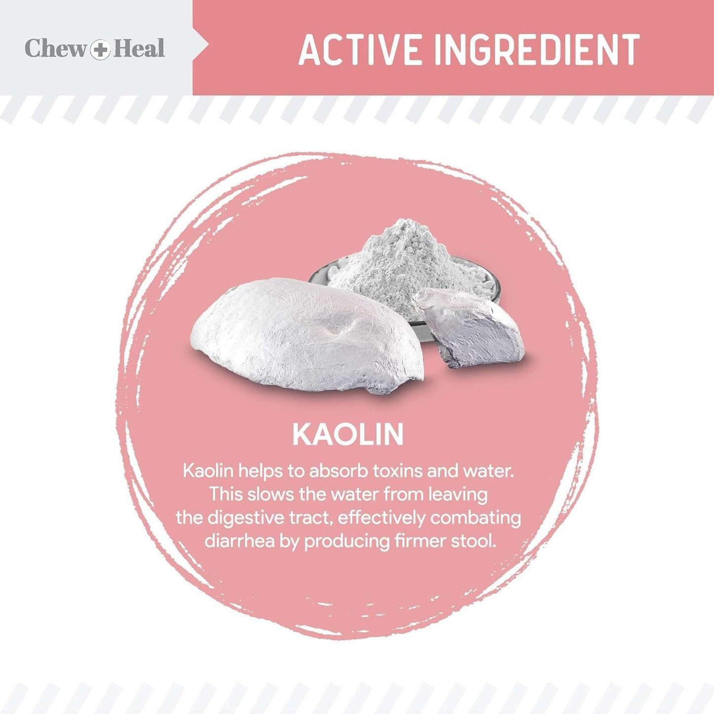 Chew + Heal Labs Anti Diarrhea for Dogs 2oz - Fast Relief Liquid Dog Diarrhea Supplement with Kaolin Pectin Formula - Effective Diarrhea Treatment and Dog Health Upset Stomach Supplement