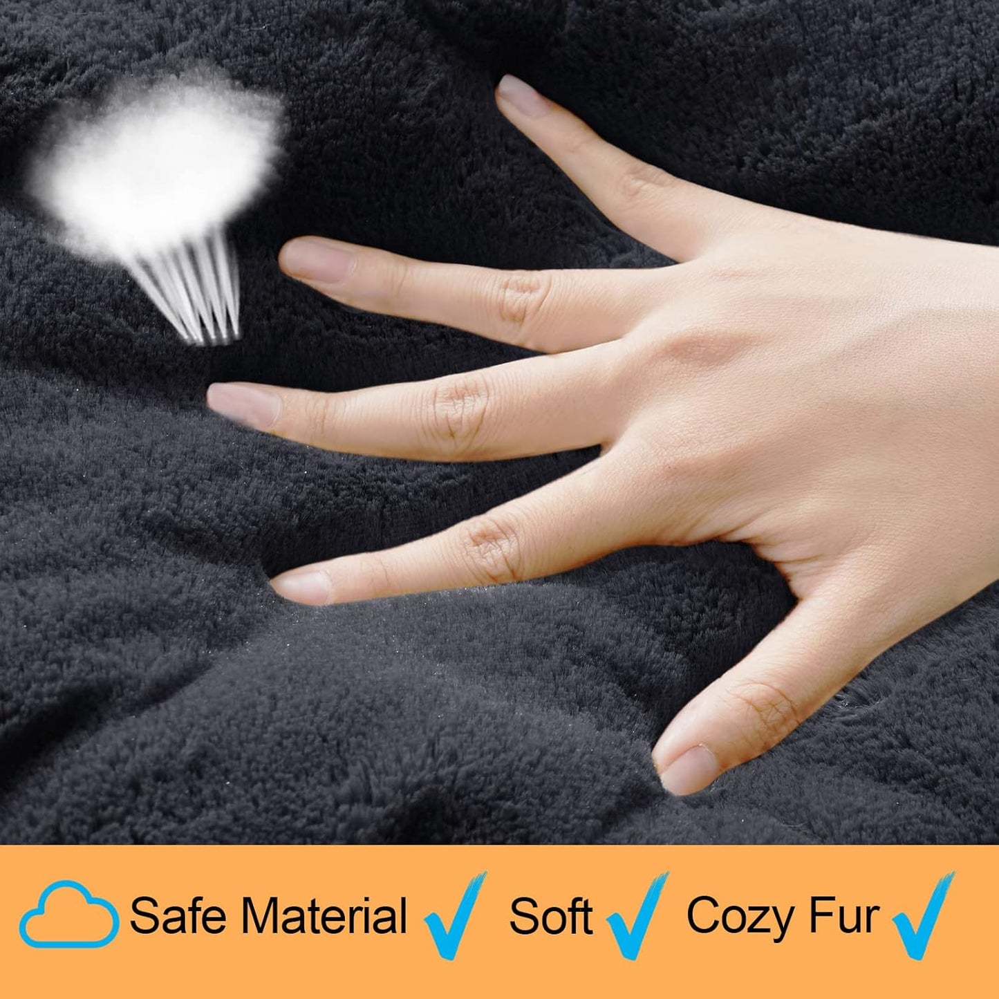 Dog Beds Crate Pad for Medium Dogs Fit Dog Crates,Washable & Anti-Slip Kennel Pad for Dogs Cozy Sleeping Mat,Dark Gray 30inch