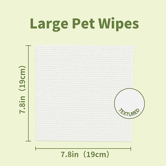 100 Unscented Dog Wipes for Paws and Butt Plant Based Hypoallergenic Pets Cleansing & Deodorizing Anal Gland Hygienic Puppy Wipes for Dogs Face and Body Cat Wipes Cleaning Fur Doggie Wipes Doggy Wipes