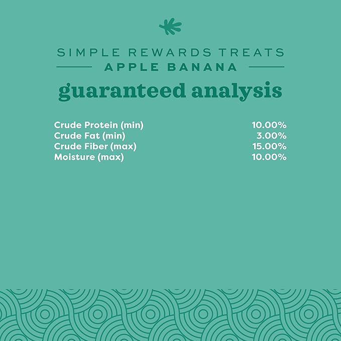 Oxbow Animal Health Simple Rewards Apple Banana Treats, Timothy Hay Guinea Pig & Bunny Treats, Pet Snack, Made Guinea Pig Hay, Made in USA, Timothy for Rabbit, 3 oz Bag (Pack of 2)