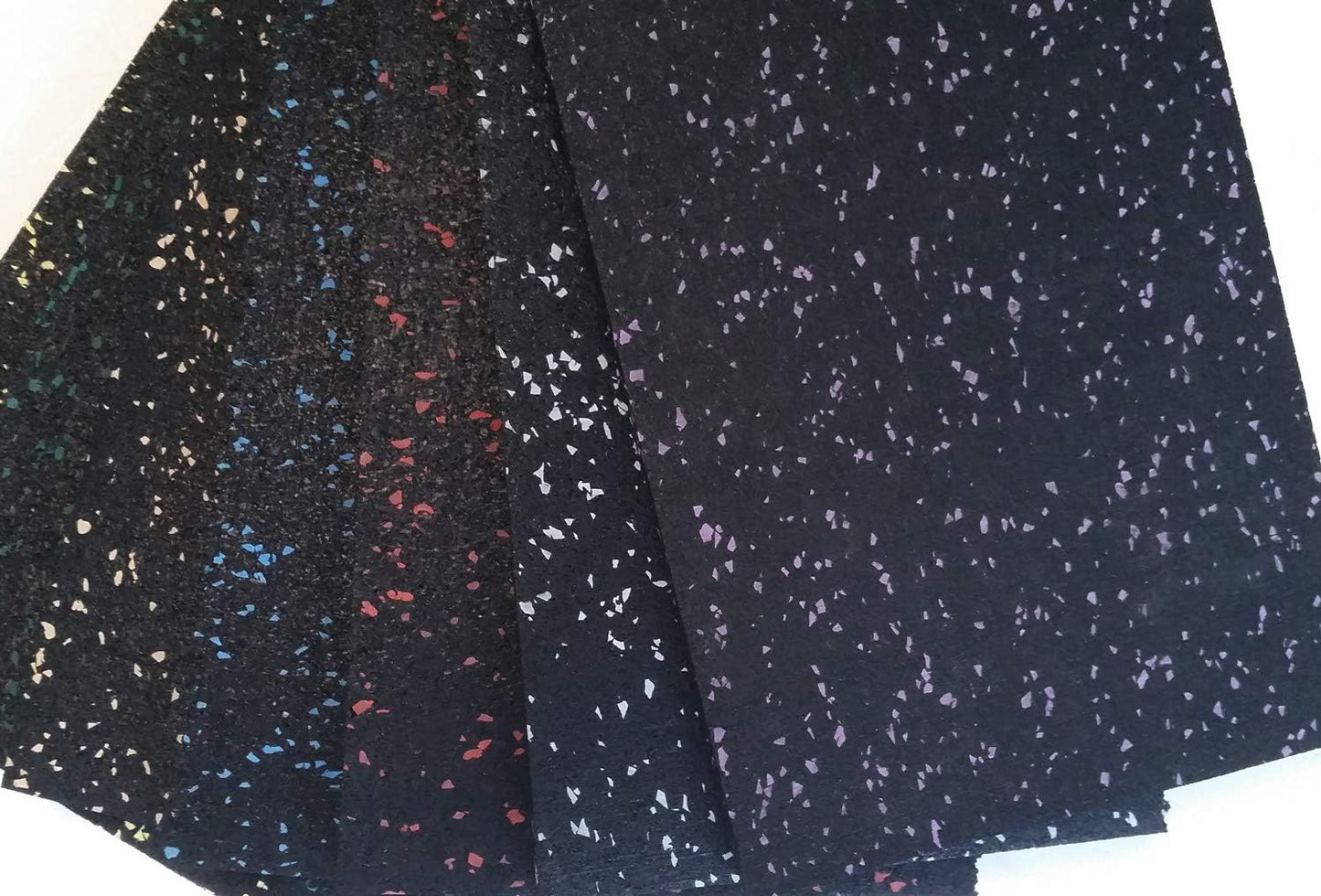 American Floor Mats 1/4in (7mm) Thick 10% Blue 4' x 50' Heavy Duty Rubber Rolls, Protective Exercise Mats, Home Gym Rubber Flooring