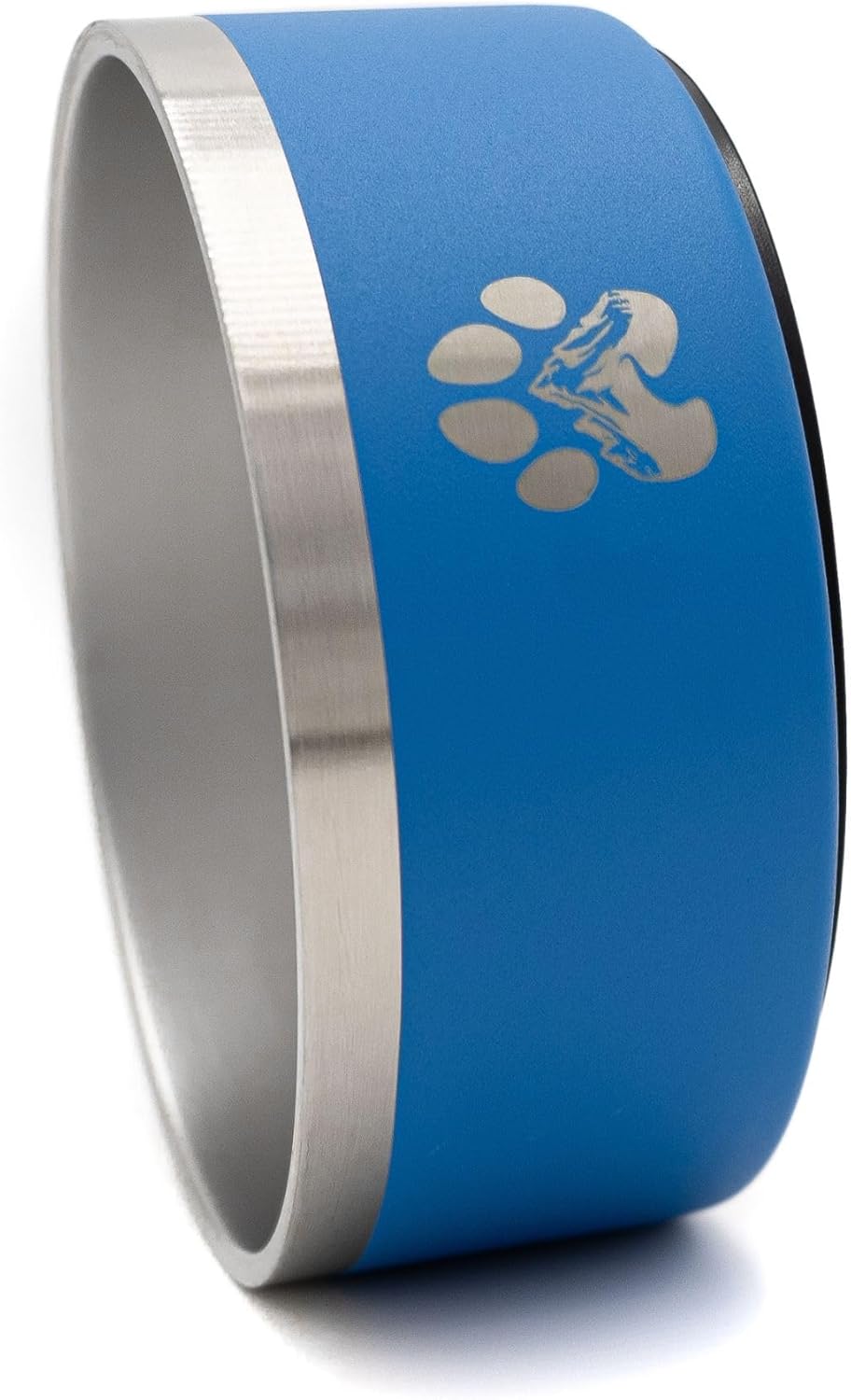Stainless Steel Dog Bowl for Small-Large Dogs | Double Wall Insulated, Non-Slip Base Heavy Duty Water and Food Bowls for Dogs & Cats | Pet Safe BPA Free & Dishwasher Safe | 64 Oz - Blue