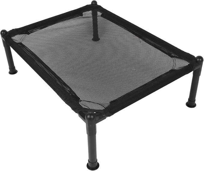 ANGGREK Elevated Dog Bed, Comfortable Metal Frame Multipurpose All Seasons Universal Strong Load Bearing Outdoor Elevated Dog Bed for Outdoor (Small)