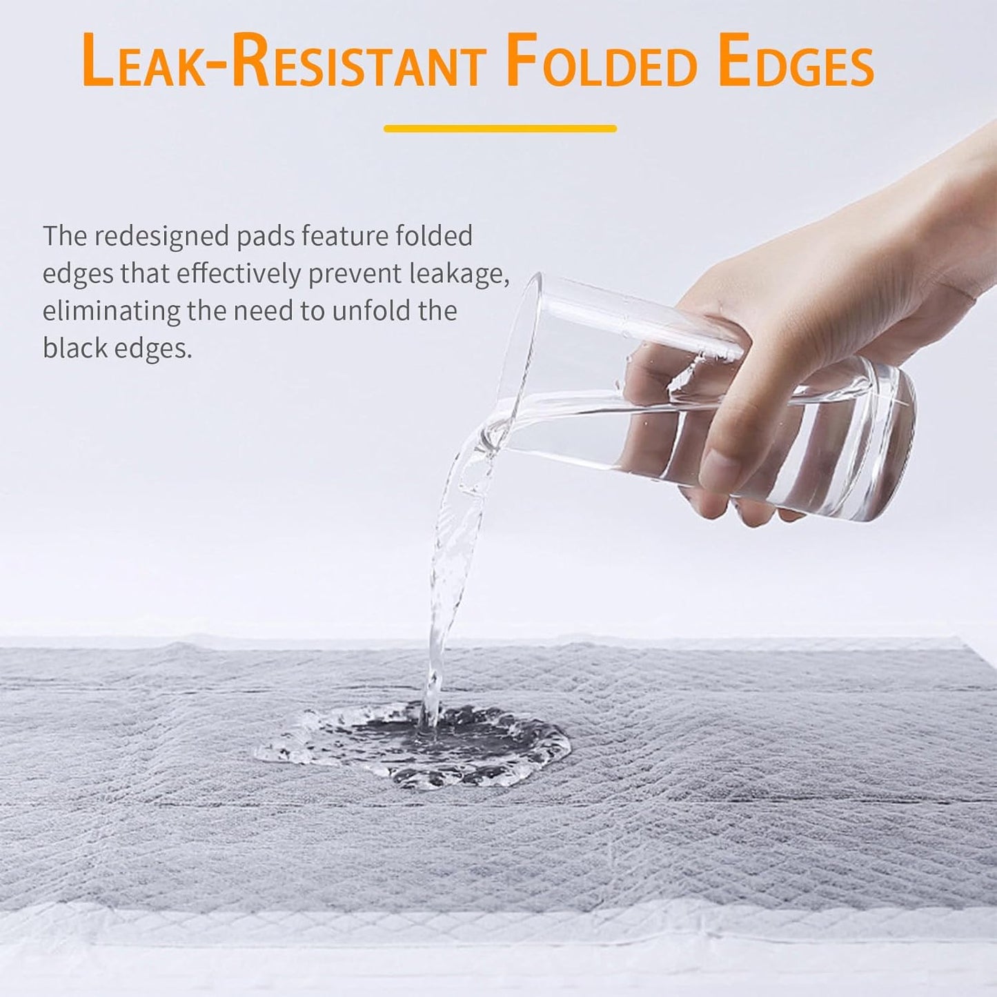 Puppy Pee Pads 100 Count, 23'' x 23'' Charcoal Dog Pee Pads, Leak-Proof Quick-Dry Strong Absorbency for Potty Training