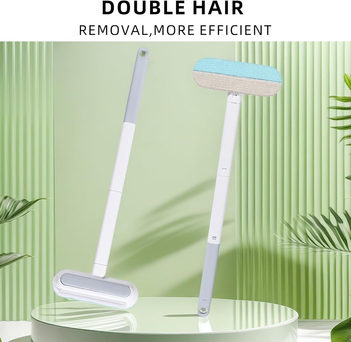 4-in-1 Pet Deshedding Tool for Cats and Dogs, a Multi-Functional pet Hair Remover. This extendable Dog and cat Hair Removal Brush is Suitable for Furniture, Sofas, and Carpets