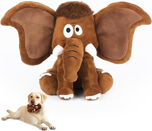 Letsmeet Interactive Plush Dog Squeaky Toys Fun Puppy Toy with Crinkle Paper for Interactive Chew and Play Beat Boredom with This Dog Puzzle Toy for Small Medium Large Dogs