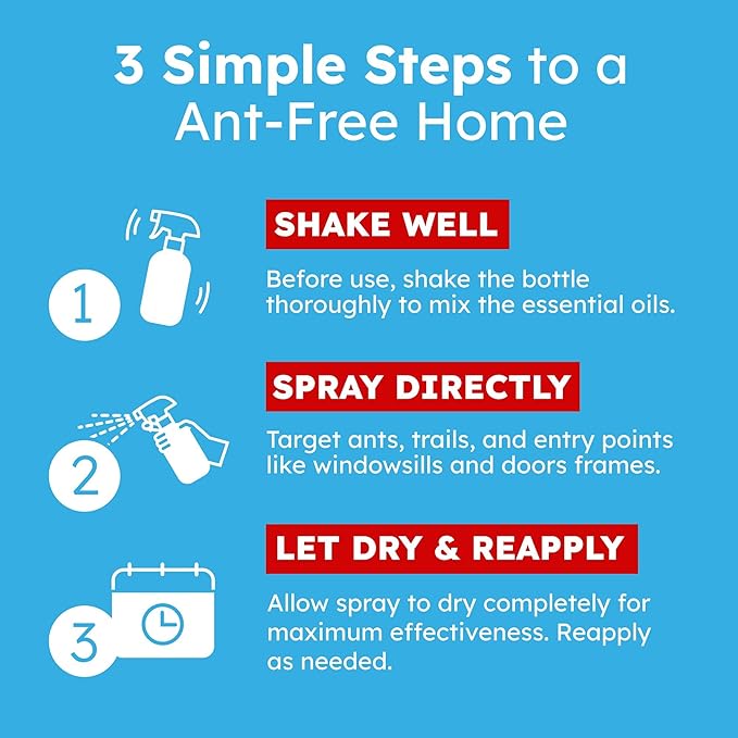 BugMD Pet Safe Ant Killer & Ants Spray Indoor Outdoor | Natural Plant-Based Ant Repellent that Kills on Contact with a Fresh Scent
