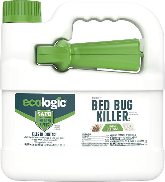 Ecologic Bed Bug Killer 64 Ounces, Ready-To-Use Spray, Kills Pyrethroid-Resistant Bed Bugs And Eggs