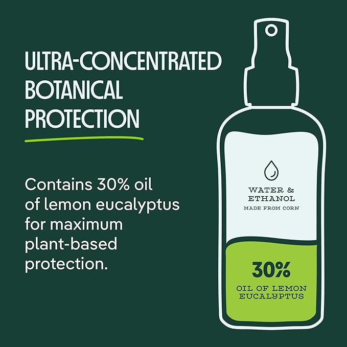 Murphy's Naturals Mosquito & Tick Bug Repellent Spray, 2 fl oz (Pack of 3) | 30% oil of lemon eucalyptus, EPA-registered & DEET-free*; 2 fl oz pump 3-pack protects skin & gear up to 6 hours