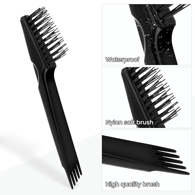 2 Pcs Hair Brush Cleaning Tool Mini Comb Cleaner Rake Metal Wires Hair Remover Tool for Home and Salon Use