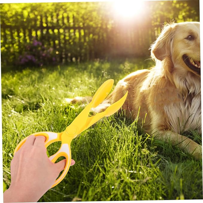 Heavy Duty Dog Poop Scooper with Long Handle Quick Release Mechanism Wide Scoop for Efficient Waste Collection Grass Gravel Pavement Ergonomic Lightweight Design for Easy Outdoor