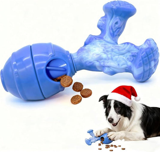 BoYoYo Dog Toys for Aggressive Chewers, 3 in 1 Treat Dispensing Dog Toys to Keep Them Busy, Dog Enrichment Toy for Small, Medium and Large Dogs, Milk Flavor