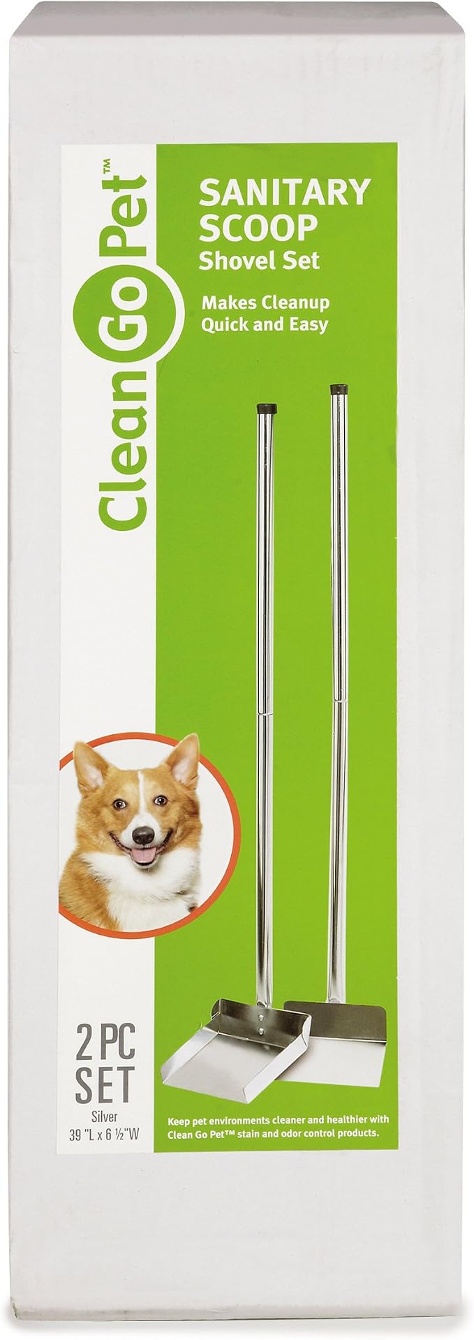 Sanitary Dog Poop Scooper, 36” Length
