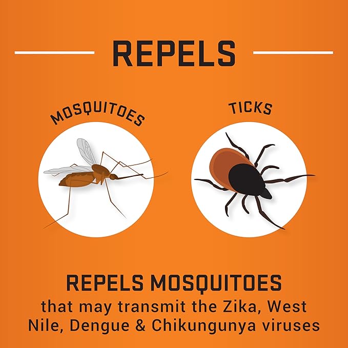 Repel Insect Repellent Sportsmen Max Formula 40% DEET 6.5 Ounces, Long-Lasting Aerosol Insect Repellent Spray Repels Mosquitoes, Ticks, Gnats, Biting Flies, Chiggers And Fleas, 6 Pack
