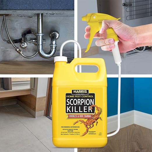 Harris Scorpion Killer, Liquid Spray with Odorless and Non-Staining Extended Residual Kill Formula (Gallon) 128 Fl Oz