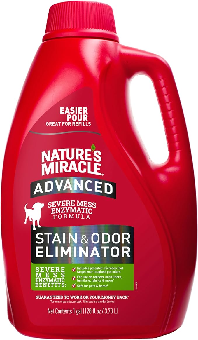 Nature's Miracle 1gal Severe Mess Enzymatic Dog Stain & Odor Eliminator and 32oz Laundry Boost Pet Stain & Odor Remover