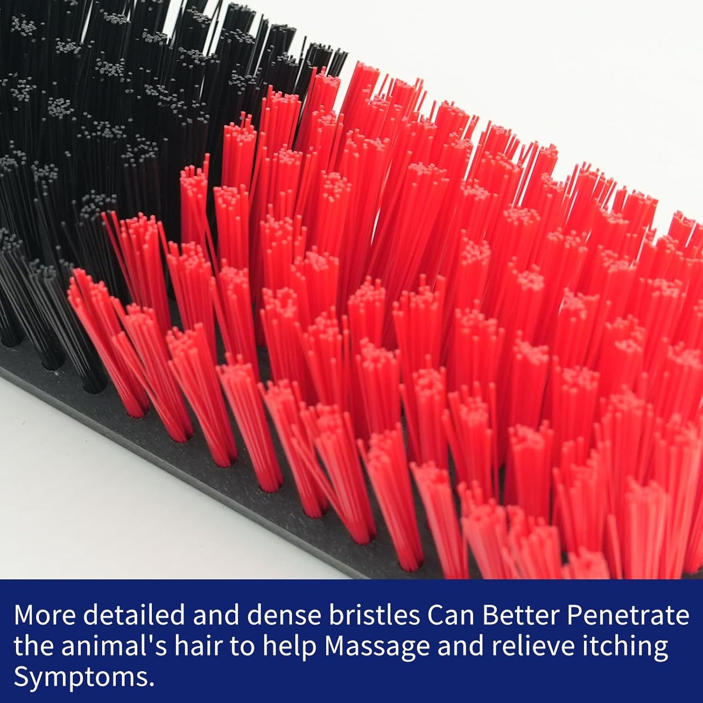 Livestock Scratch Brush With Spring Iron Holder，Animal Back Scratching Brush For Cow,Cattle,Sheep, Horses,Pigs，Massage Grooming Tool