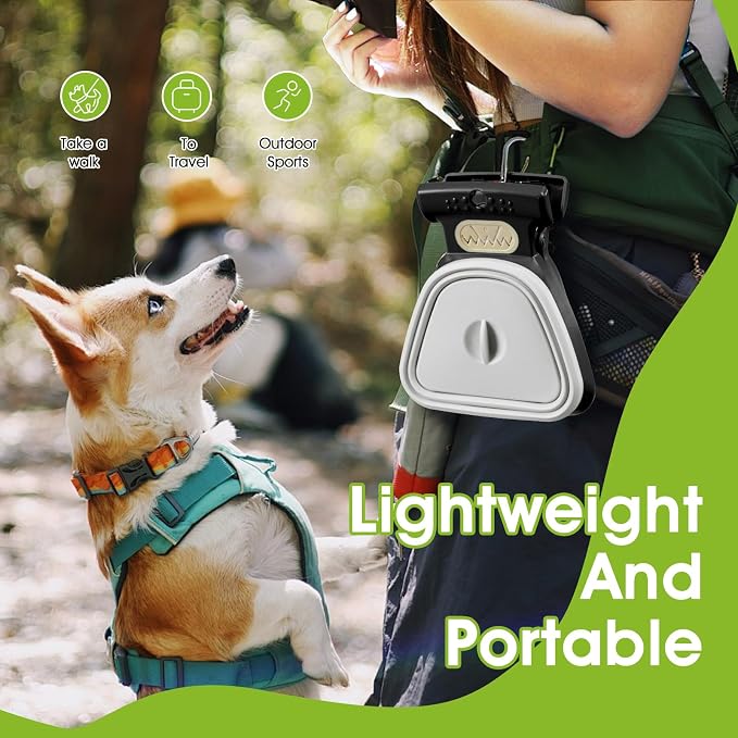 SUPERDESIGN Dog Pooper Scooper, Pooper Scooper for Small and Large Dogs, Dog Poop Scooper for Yard, Pooper Scooper with Bag Attachment and Leash Clip, Ideal for Walks, Travel and Camping (Large,Black)