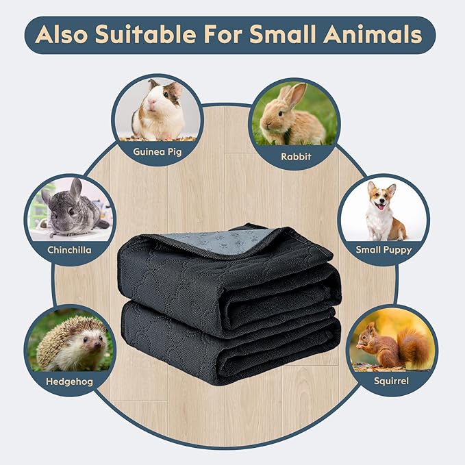 Washable Pee Pads for Dogs - 2 Pack Reusable Pee Pads，Waterproof Puppy Pads，Pet Training Pads，Super Absorbent with Dog Paw Shape Non-Slip Backing (Dark Grey, 24" X 36" - 2 Pack)
